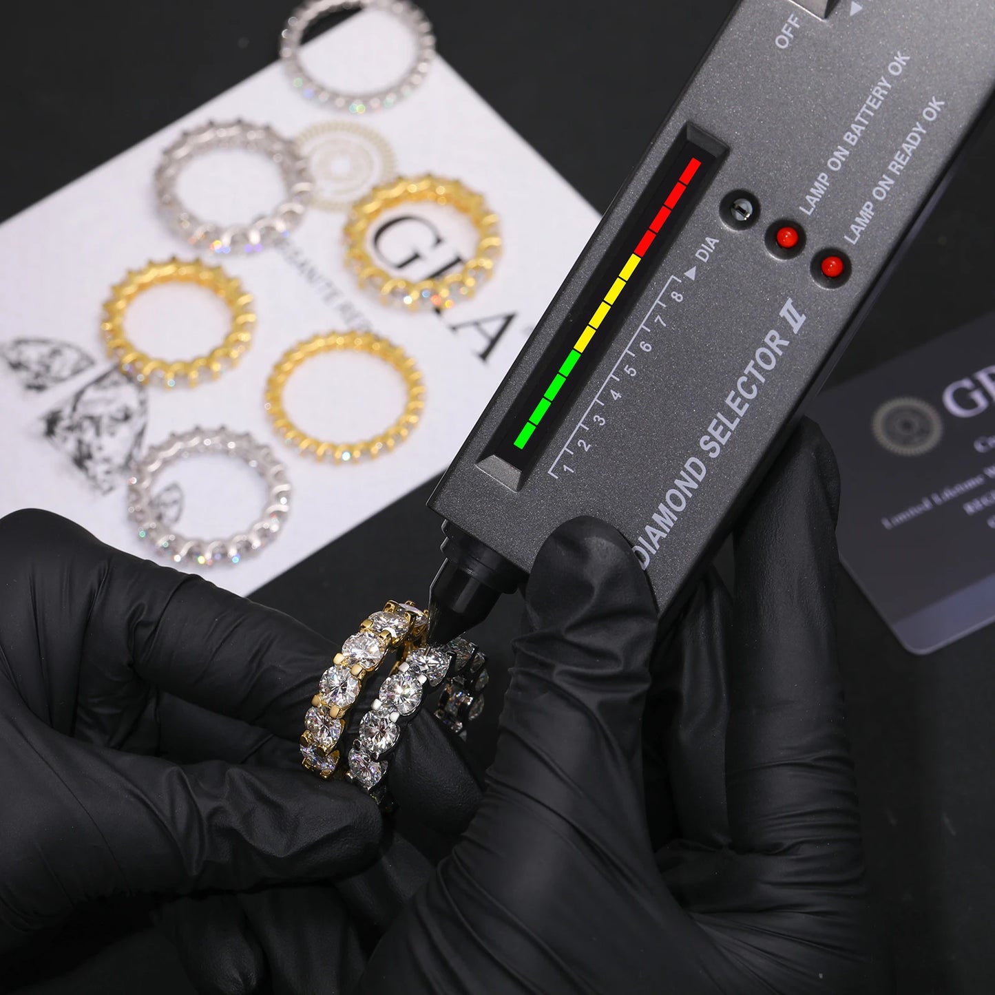 HAIVN JEWELS 3MM VVS1 Moissanite Eternity Engagement Ring - 925 Sterling Silver Wedding Band for Women & Men